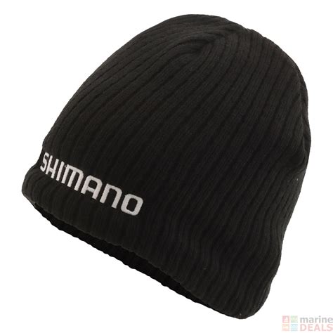 Buy Shimano Knitted Fleece Beanie Black Online At Marine Deals Co Nz