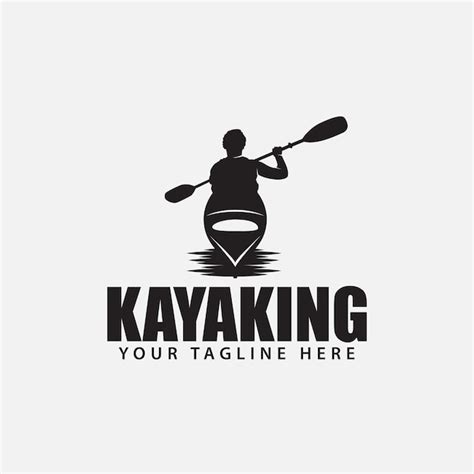 Logo Kayak Vecteur Premium