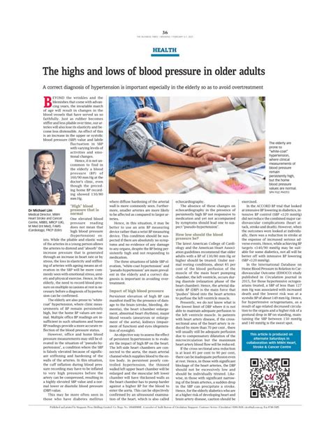 The Highs And Lows Of Blood Pressure In Older Adults Mwh Medical