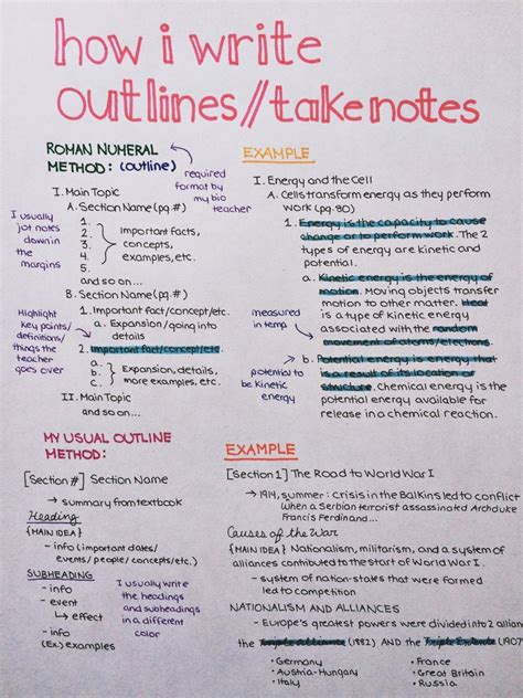 Learning how to take better study notes in class helps improve recall and understanding of what you are learning because it Studying Sweet & Swell · How I write outlines/take notes ...