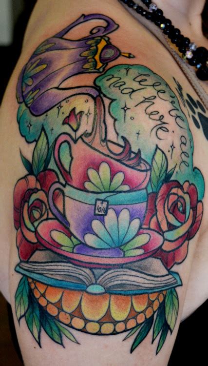 Carly v | vegan tattooist on instagram: alice in wonderland tattoo on Tumblr