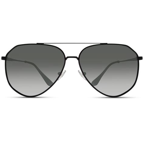 Black Polarized Geometric Aviator Sunglasses For Men Polarized Aviator Sunglasses Mens