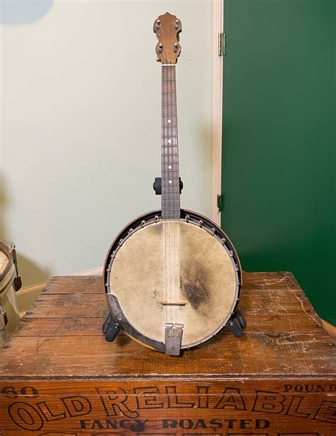 Vintage 1922 Vega Style N Professional 4 String Tenor Banjo W Ohsc