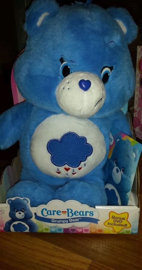 Care Bears Grumpy Bear Plush Stuffed Animal 12 And Bonus Dvd New 2014