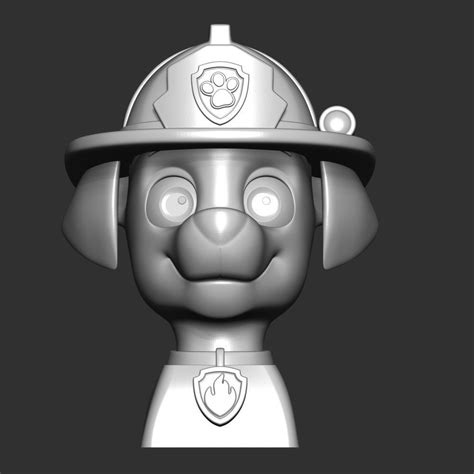 Marshall Rubble Keycap Paw Patrol 3d Model 3d Printable Cgtrader