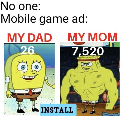 Mobile ads be like | Funny games, Funny memes, Video games funny