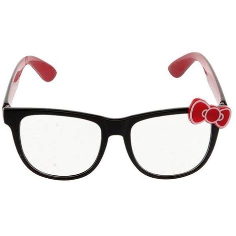 hello kitty black red bow retro clear lens glasses hot topic hello kitty accessories hello