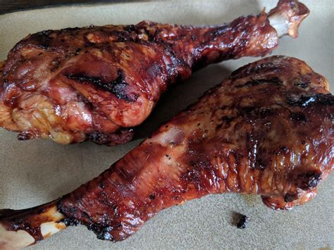 [homemade] Barbecue Grilled Turkey Legs R Food