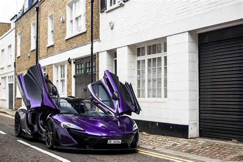 Amazing Purple Carbon Fiber Mclaren P1 Lands In London