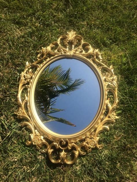 Hollywood Regency Mirror Large Gold Syroco Mirror Gold Etsy Vintage