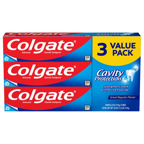 Colgate Cavity Protection Toothpaste Great Regular Flavor 6 Oz 3