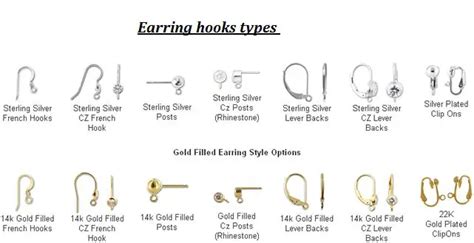 Types Of Earring Findings Jewelry Findings Guide Types Of Earrings