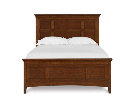 magnussen furniture riley twin panel bed in cherry y1873 54