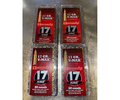 200 Rounds Of 17hmr Hornady 17gr V Max Ammo For Sale At Auction On 26th