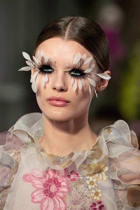 Pat Mcgrath Feather Lashes Makeup Looks For The Valentino Couture