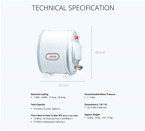 Buy the newest joven water heaters in malaysia with the latest sales & promotions ★ find cheap offers ★ browse our wide selection of products. Joven JH15IB Storage Water Heater Sales | Delivery ...