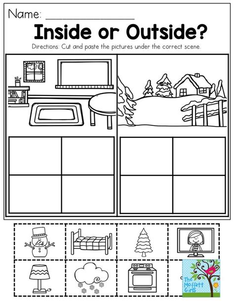 Review Of Kindergarten Worksheets Outside And Inside Ideas Yvonne