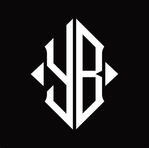 Yb Logo Monogram With Shield Shape Isolated Design Template 16575526