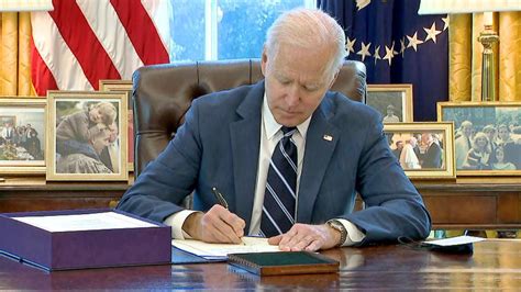 Joe Biden Signs Trillion Covid Relief Bill Into Law On Pandemic