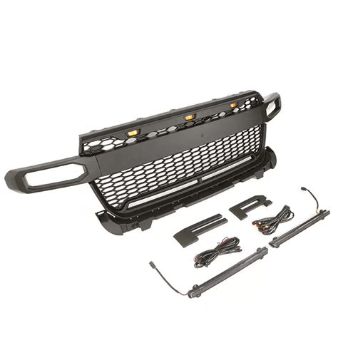 Ford Maverick Grill 2022 With Led Bar And Led Lights Black
