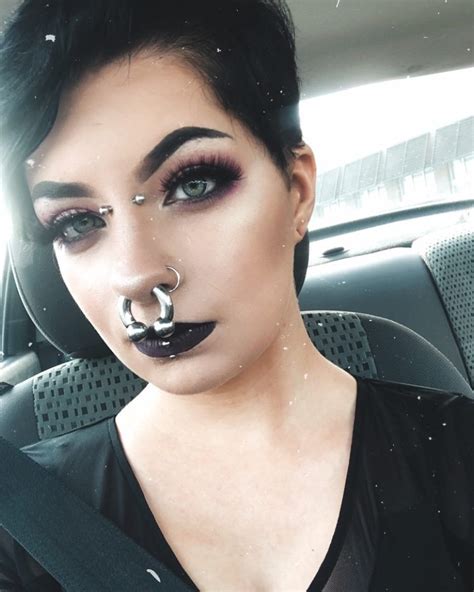 awesome enhancements photo unique body piercings septum piercing cool piercings