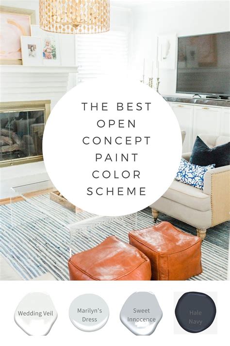 Open Concept Paint Color Scheme | Paint color schemes, Interior paint colors schemes, Open concept