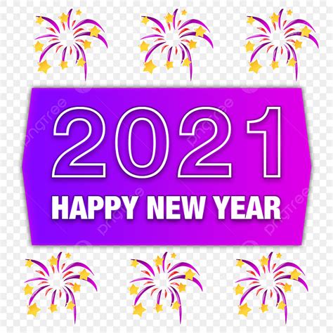 Happy New Year 2021 Creative Rectangle Stylish Shape Premium Png Happy