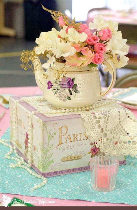 Tea Party Bridal Shower Ideas Tea Party Centerpieces Tea Party