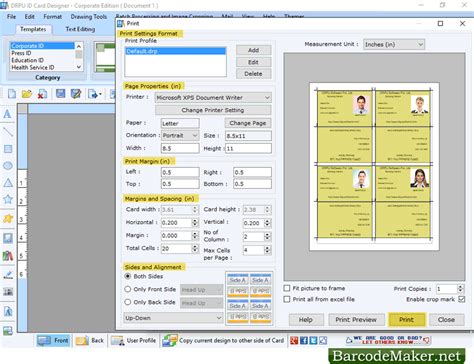 id cards maker corporate edition screenshots design id cards