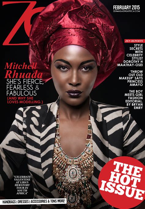 Zen Magazine Feb 2015 Cover With Mitchell Rhuada Fashion African