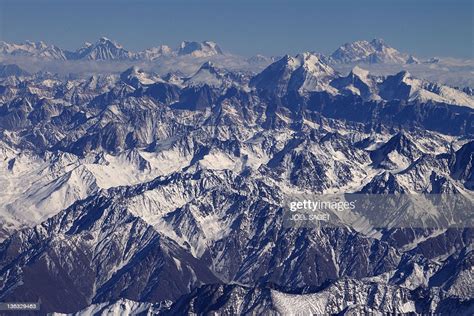 Aerial View Of Afghanistan Hindu Kush Mountain Range Taken