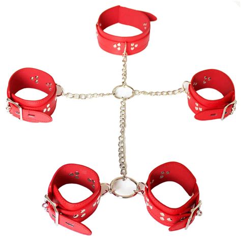 manyjoy sm adult sex toy for couples bondage collar wrist handcuffs restraints slave fetish sex