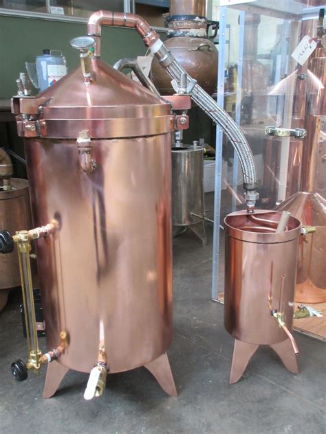 15 Gallon Copper Distiller With Glass Essencier The Essential Oil Company