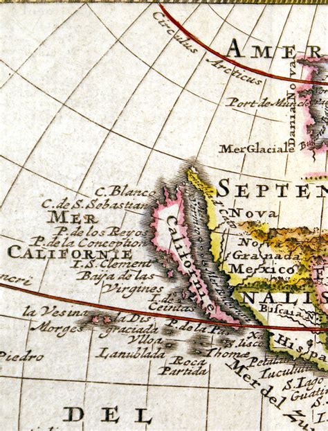 Amerique C 1700 California As An Island Bossuet M 13511 000