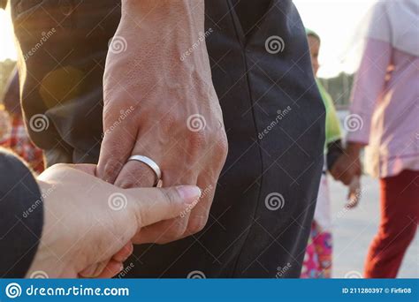 Hold My Hand With Love Stock Image Image Of Hold Pattern 211280397
