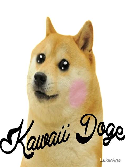 Kawaii Doge Stickers By Lakerarts Redbubble