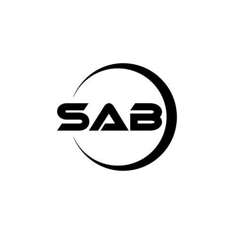 Diseño Del Logotipo De La Letra Sab En La Ilustración Logotipo