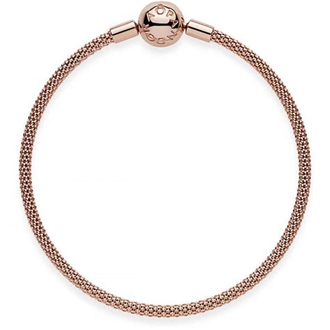 Pandora Moments Rose Mesh Bracelet 586543 Francis And Gaye Jewellers