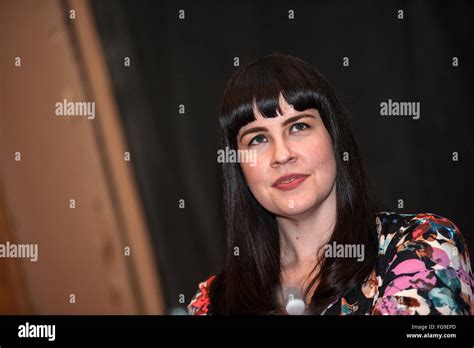 Us American Author Caitlin Doughty Speaks During The Presentation Of Her Book Smoke Gets In