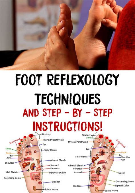 Foot Reflexology Techniques And Step By Step Instructions Reflexology Techniques Foot