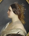 1853 Portrait de la Princesse Mathilde de profil par Eugène Giraud ...