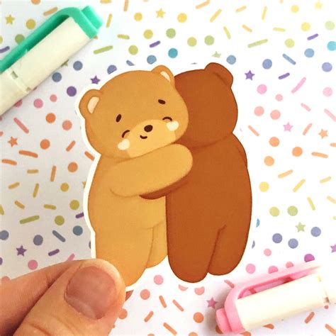 All Bear Sticker Pack Cute Teddy Bear Stickers Kawaii Etsy