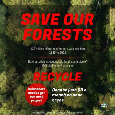 Copy Of Save Our Forests Postermywall