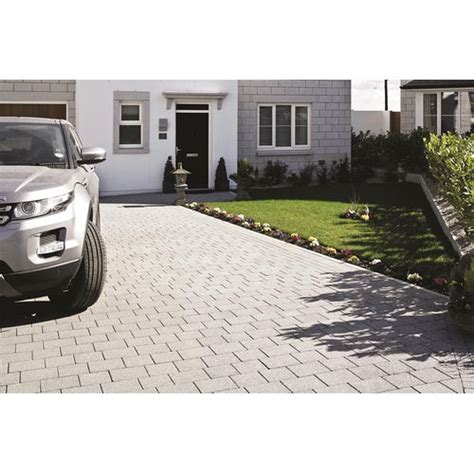 Tobermore Sienna Duo Block Paving Silver Two Sizes In One Pack 792m2