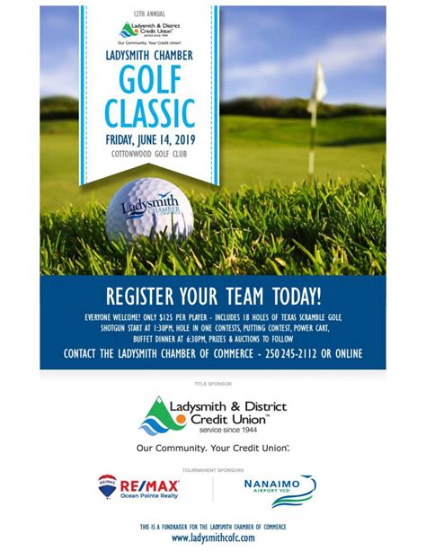 12th Annual Ladysmith Chamber Golf Classic Ladysmith Chamber Of Commerce