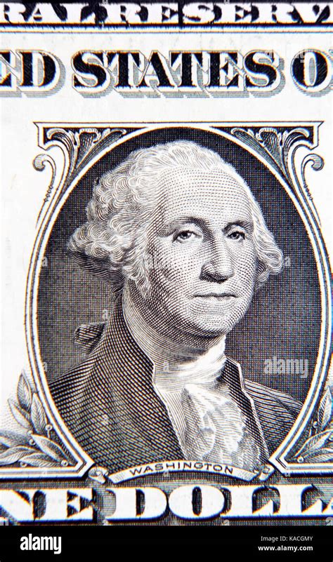 George Washington En Un Billete De Dólar Americano Fotografía De Stock