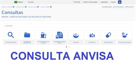 Consulta Anvisa De Produtos Registrados Alimentos Cosm Ticos E Saneantes