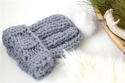 Quick Chunky Knit Hat Pattern - Mama In A Stitch