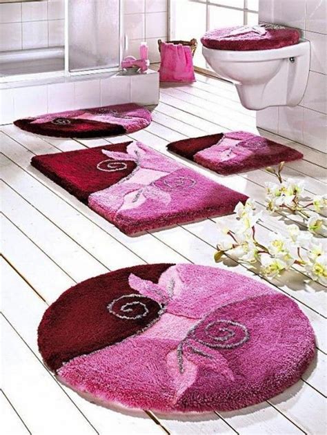 Bath mats designer bathroom rugs and mats bath patterned. 47+ Fabulous & Magnificent Bathroom Rug Designs 2020 ...