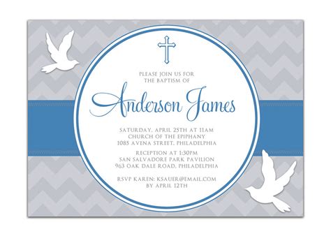 Baby boy baptism invitations start as low as $1.95, so even if you're on a budget you can still get a unique and creative baby boy baptism invitation! Top Free Printable Baptism Invitation Template | Tristan ...